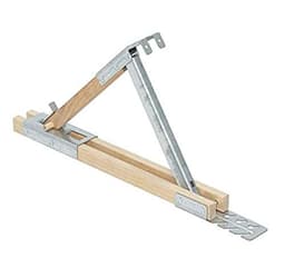 Guardian Fall Protection 2510 Adjustable Wood/Steel Roof Bracket, 12"
