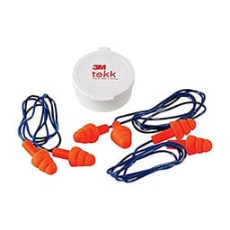 3M Corded Reusable Earplugs, 3-Pair with Case