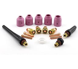 WeldingCity TIG Welding Torch Accessory Kit, Stubby Gas Lens Setup