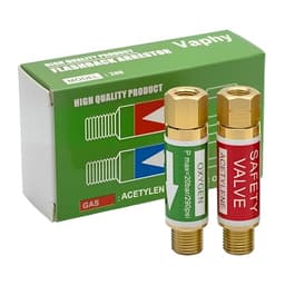 VAPHY Oxygen & Acetylene Flashback Arrestor Set, Regulator End