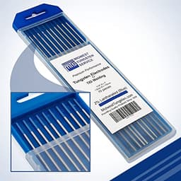 Midwest Tungsten Service 2% Lanthanated (WL20) Tungsten Electrodes, 1/16", 10-Pack