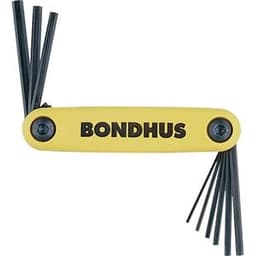 Bondhus 12589 9-Piece Fold-Up Hex Key Set