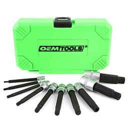 OEMTOOLS 23519 Extra Long Triple Square Bit Set, 10-Piece