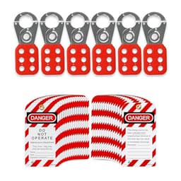 TRADESAFE Lock Out Tag Out Hasp & Tags Bundle